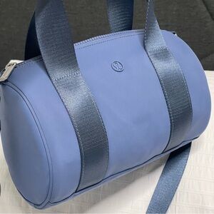 Lululemon Knit Nylon Mini Barrel Duffle Bag 5l - Oasis Blue